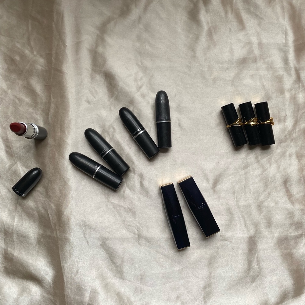 Empty lipsticks + one